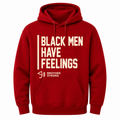 Black Men Have Feelings Hoodie Legacy Collection • Crimson / Cream
