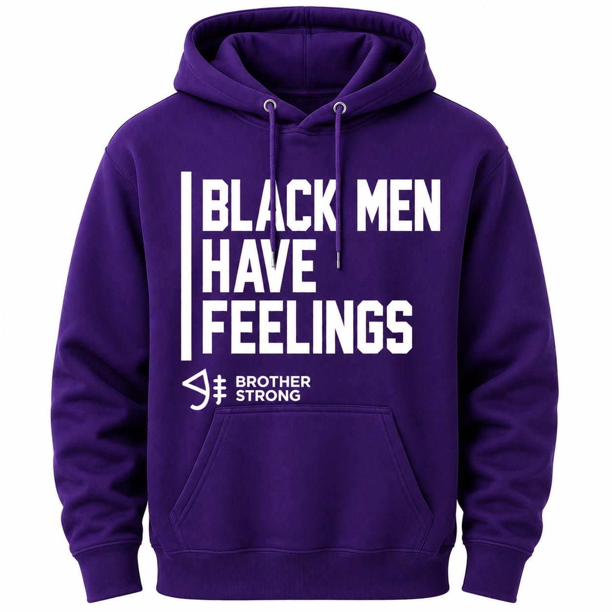 Black Men Have Feelings Signature Hoodie • Purple