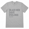 Black Men Have Feelings Signature Tee • Athletic Heather Gray