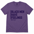 Black Men Have Feelings Signature Tee – Purple Heather