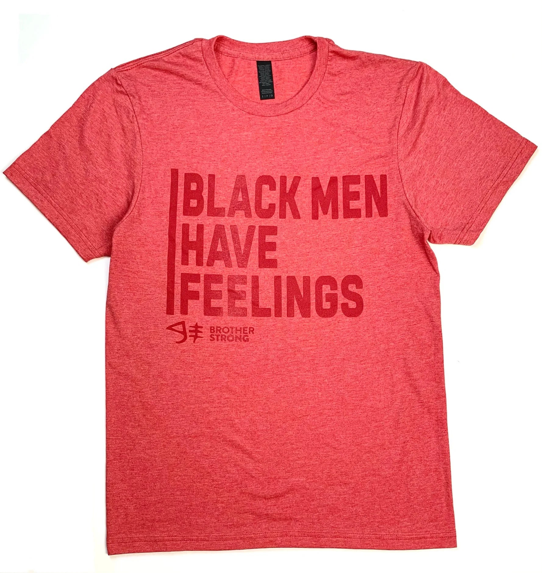 Black Men Have Feelings Red on Red T-shirt