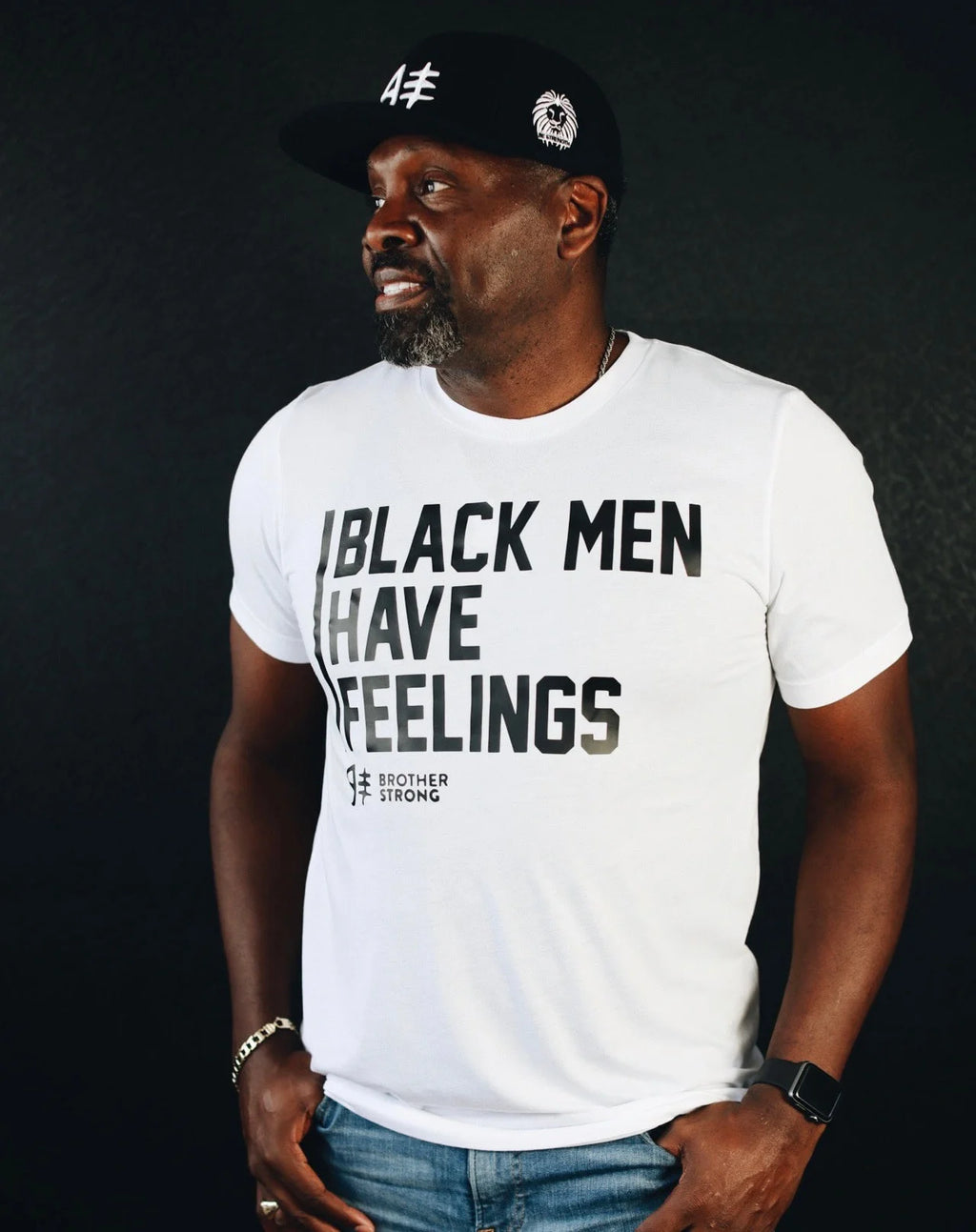 Black Men Have Feelings - White Tee